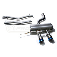 Armytrix Stainless Steel Valvetronic Catback Exhaust System Dual Blue Coated Tips Volkswagen Golf R20 MK6 10-14