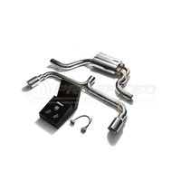 Armytrix Stainless Steel Valvetronic Catback Exhaust System Dual Chrome Silver Tips Volkswagen Golf | GTI MK6 10-14