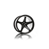 Titan 7 T-C5 Forged Wheel Set 18x9.5 +45 5x120 64.1 Wicked Black - Honda Civic Type-R FK8/FL5