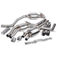 APR Dual 2.75" Cat Back Exhaust Resonated - Audi S6 C7/S7 4G