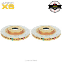 DBA HD 4000XS Drilled/Slotted Rotors PAIR - Ford Mustang GT/Ecoboost FM/FM 15-21 (Rear, 330 x 25mm)