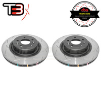 DBA T3 4000 Slotted Rotors PAIR - Jeep Grand Cherokee SRT WH/WK2 06-21 (Front, Brembo 380 x 34mm)