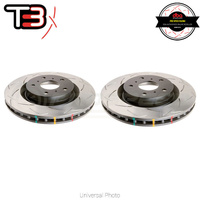 DBA T3 4000 Track-Slot Rotors PAIR - Mazda MX-5 NA/NB 94-04 1.8L (Front, 255 x 20mm)