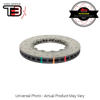 DBA T3 5000XD 2-Piece Drilled Left Rotor Ring SINGLE - Nissan GT-R R35 (Front, DBA 2-Piece Disc 390 x 34mm)