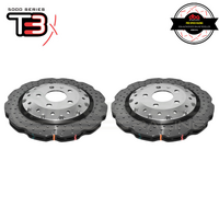 DBA Wave XD 5000 Silver 2-Piece Drilled Rotors PAIR - Audi RS4 B8/RS5 8T/Audi R8 (Front, 365 x 34mm)