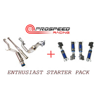 ENTHUSIAST STARTER PACK INVIDIA N1 Turbo back Exhaust + SILVERS NEOMAX S COILOVERS 5X100 WRX / STI
