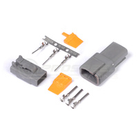 Haltech Plug And Pins Only - Matching Set Of Deutsch Dtm 3 Connectors (7.5 Amp)