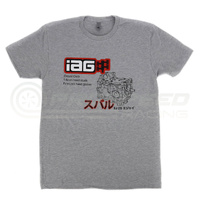 IAG Performance Closed Deck Logo Grey T-Shirt
