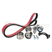 IAG Performance Timing Belt Kit w/IAG Red Racing Belt, Timing Guide, Adjustable Idlers & Tensioner - Subaru WRX/STI/FXT/LGT (EJ20/EJ25)