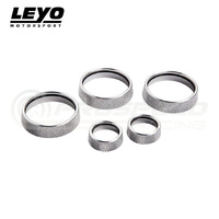 LEYO Billet Aluminum Knobs Silver 5pcs