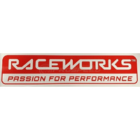 Raceworks "Raceworks Passion For Performance" Sticker 400mm X 90mm