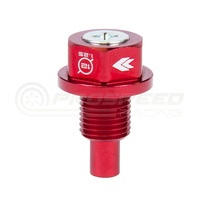 NRG Magnetic Oil Drain Plug Red - M12x1.25