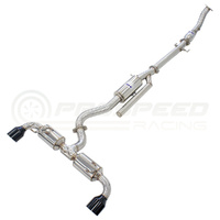 Invidia N2 O2 Back Exhaust w/Catless Front Pipe, Black Tips - Toyota Yaris GR XPA16R