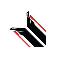 APR Sideburn Sticker Kit Black/Red