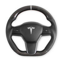 Dinan Rekudo Steering Wheel - Carbon Fibre w/ Leather Grips