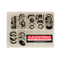 Raceworks Replacement Dowty Seal Kit 10 Of Each Size 8mm To 18mm