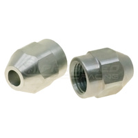 Raceworks 300 Series 3/16" Stainless Steel AN-3 Tube Nuts With Integrated Sleeves 2PK