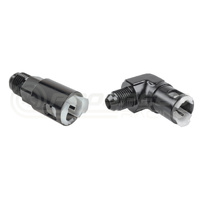 Raceworks Female SAE EFI Quick Connect to AN Male Flare Fitting (Plastic Insert)