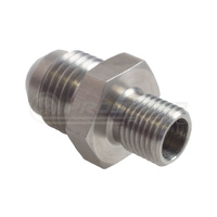 Raceworks Stainless Steel AN-6 Male Flare to Metric Male M10X1.0 High Flow