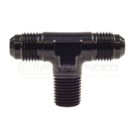 Raceworks AN Male Flare Tee Fitting With NPT Male Thread On Branch