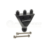 Raceworks AN Male Flare Inline Y Block 1X AN-10 To 3X AN-6