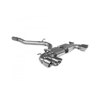 Scorpion Non-Resonated Valved Cat Back Exhaust System w/Daytona Tips - Audi S3 8Y
