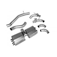Scorpion Non-Resonated Valved Cat Back Exhaust System w/Ascari Tips - Audi S3 8Y
