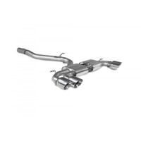 Scorpion Non-Resonated Non-Valved Cat Back Exhaust System w/Daytona Tips - Audi S3 8Y