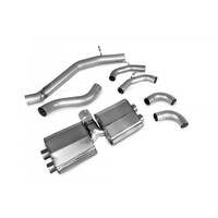 Scorpion Non-Resonated Non-Valved Cat Back Exhaust System w/Ascari Tips - Audi S3 8Y