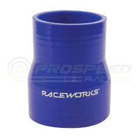 Raceworks Straight Silicone Hose Reducer Blue