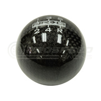 NRG Ball Style Heavy Weighted 6 Speed Shift Knob Black Carbon Fibre 