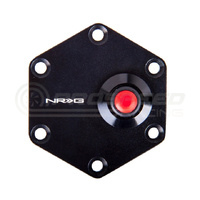 NRG Hexagonal Horn Delete Plate w/Single Button - NRG Arrow Logo