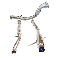 Invidia N1 Turbo Back Exhaust w/ Catted Down Pipe, Ti Tip
