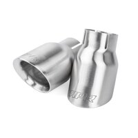 APR Double-Walled 3.5" Slash-Cut Tips Brushed Silver