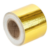 Torque Solution Gold Reflective Heat Tape: Universal 1.5" x 15'