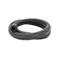 Torque Solution Nylon Braided Rubber Hose - -8AN 5ft (0.44" ID)