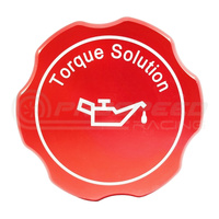 Torque Solution Billet Oil Cap Red - Subaru Engines