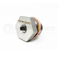 Torque Solution Stainless Steel Sensor Adaptor Plug - M20x1.5 to 1/8" NPT
