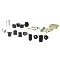 Whiteline Rear Spring Bushing and Greaseable Shackle/Pin Kit - Holden Colorado RG/Isuzu D-Max 12+