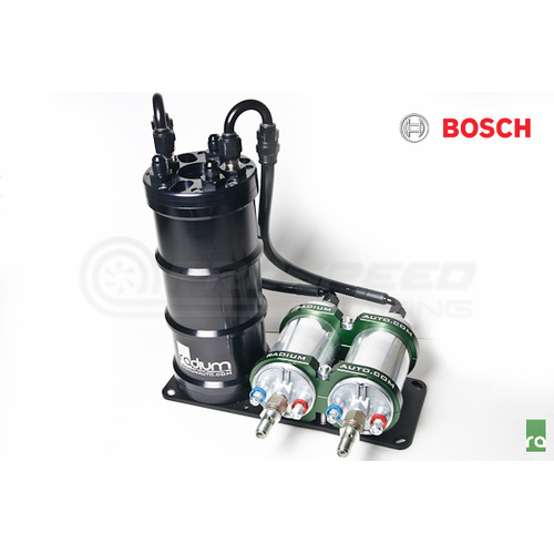 Radium Fuel Surge Tank 20-0021-00 Dual Bosch 044 Vertical ...