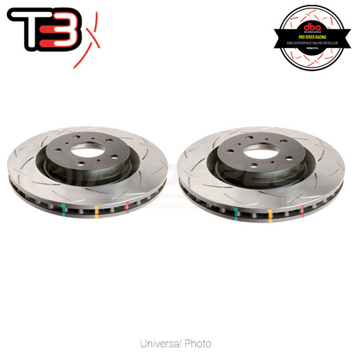 DBA T3 4000 Slotted Rotors PAIR - Mazda MX5 05-ON (Front, 290 x 22mm)