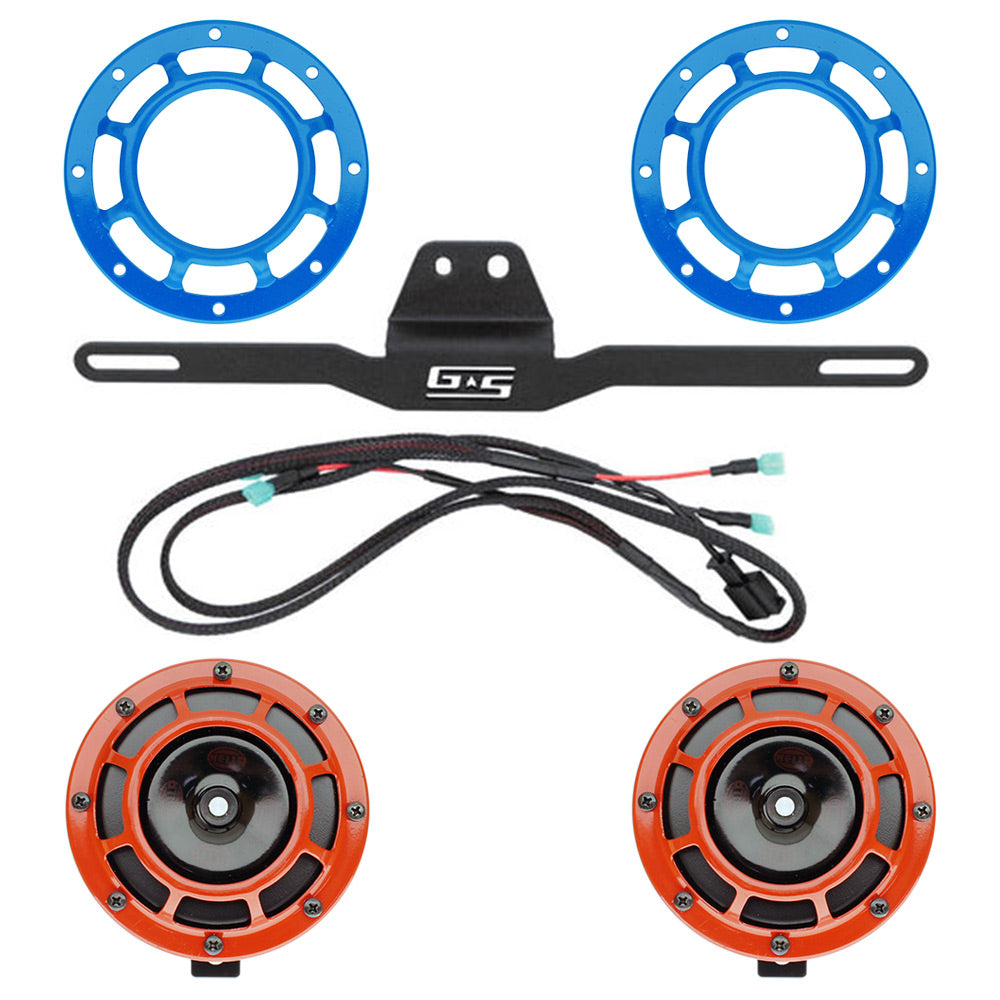 Hella Genuine Supertone Horn Kit w/Grimmspeed Bracket and Harness and PSR Coloured Covers