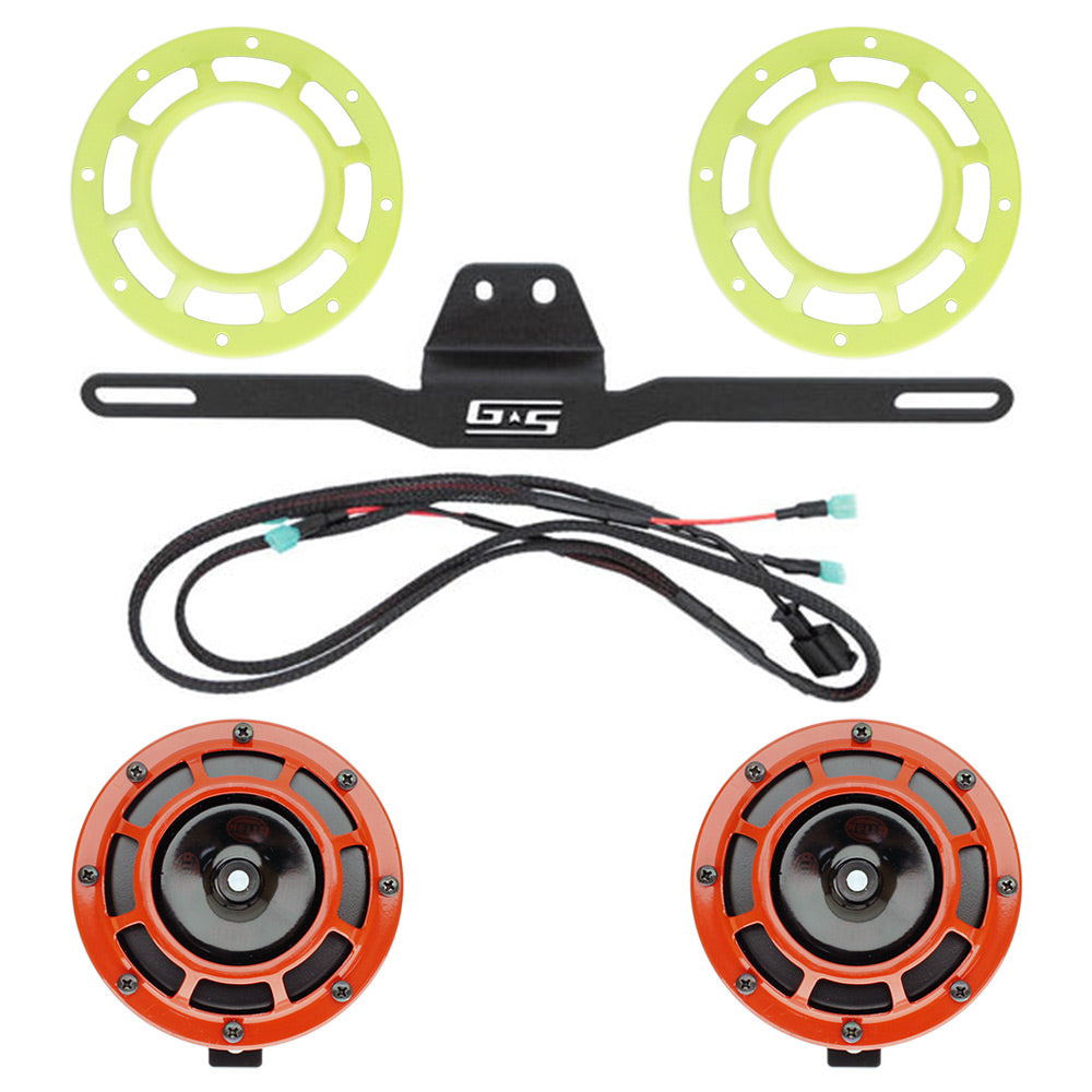 Hella Genuine Supertone Horn Kit w/Grimmspeed Bracket and Harness and PSR Coloured Covers