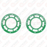Hella Genuine Supertone Red Horn PAIR w/PSR Coloured Covers