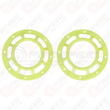 Hella Genuine Supertone Red Horn PAIR w/PSR Coloured Covers