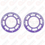 Hella Genuine Supertone Red Horn PAIR w/PSR Coloured Covers