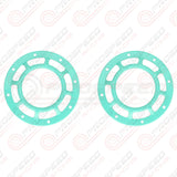 Hella Genuine Supertone Red Horn PAIR w/PSR Coloured Covers