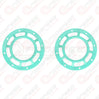 Hella Genuine Supertone Red Horn PAIR w/PSR Coloured Covers