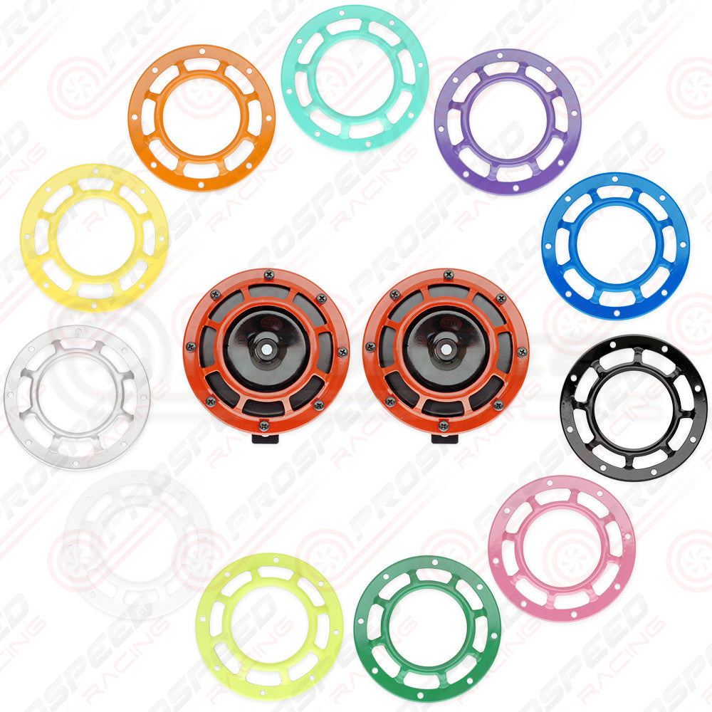 Hella Genuine Supertone Red Horn PAIR w/PSR Coloured Covers - Universal 003399801 | Pro Speed Racing