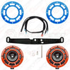 Hella Genuine Supertone Red Horn PAIR w/PSR Coloured Covers, Harness & Bracket
